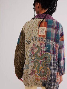 Magnolia Pearl Patchwork Dragon Kathmandu Jacket 936 - NWOT
